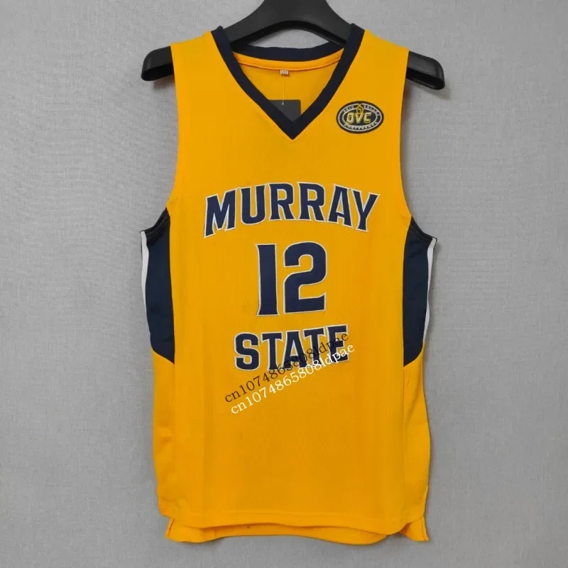 Basketball Jersey Men Oversize 12 Ja Morant Murray State Embroidery Sewing Breathable Athletics Sport Street Hip Hop Sportswear