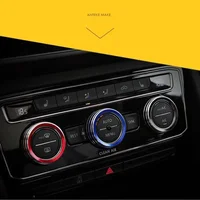 Auto Car AC Control Ring Trim Cover Car Interior Accessories For VW Tiguan Atlas T-roc Ateca FR Passat B8 Variant 2017-2019 5