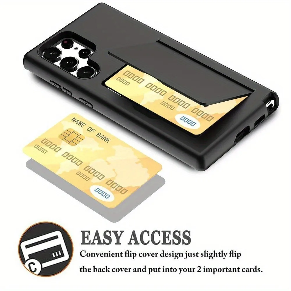 Premium Wallet Flip Case with 3-Card ID Slot and Credit Card Holder