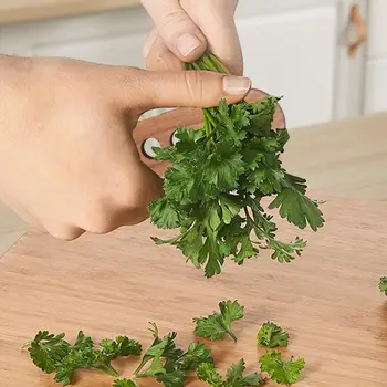 เครื่องปอกสมุนไพร8หลุมเครื่องมือปอกใบไม้ในครัวทำจากไม้เครื่องปอกผักคะน้าและผักโรสแมรี่ 2