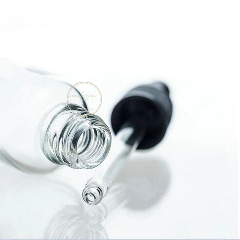 10pcs/lot 5ml To 100ml Lab Brown/Clear Glass Dropper Bottle, Cosmetic Essence Dropper Bottle