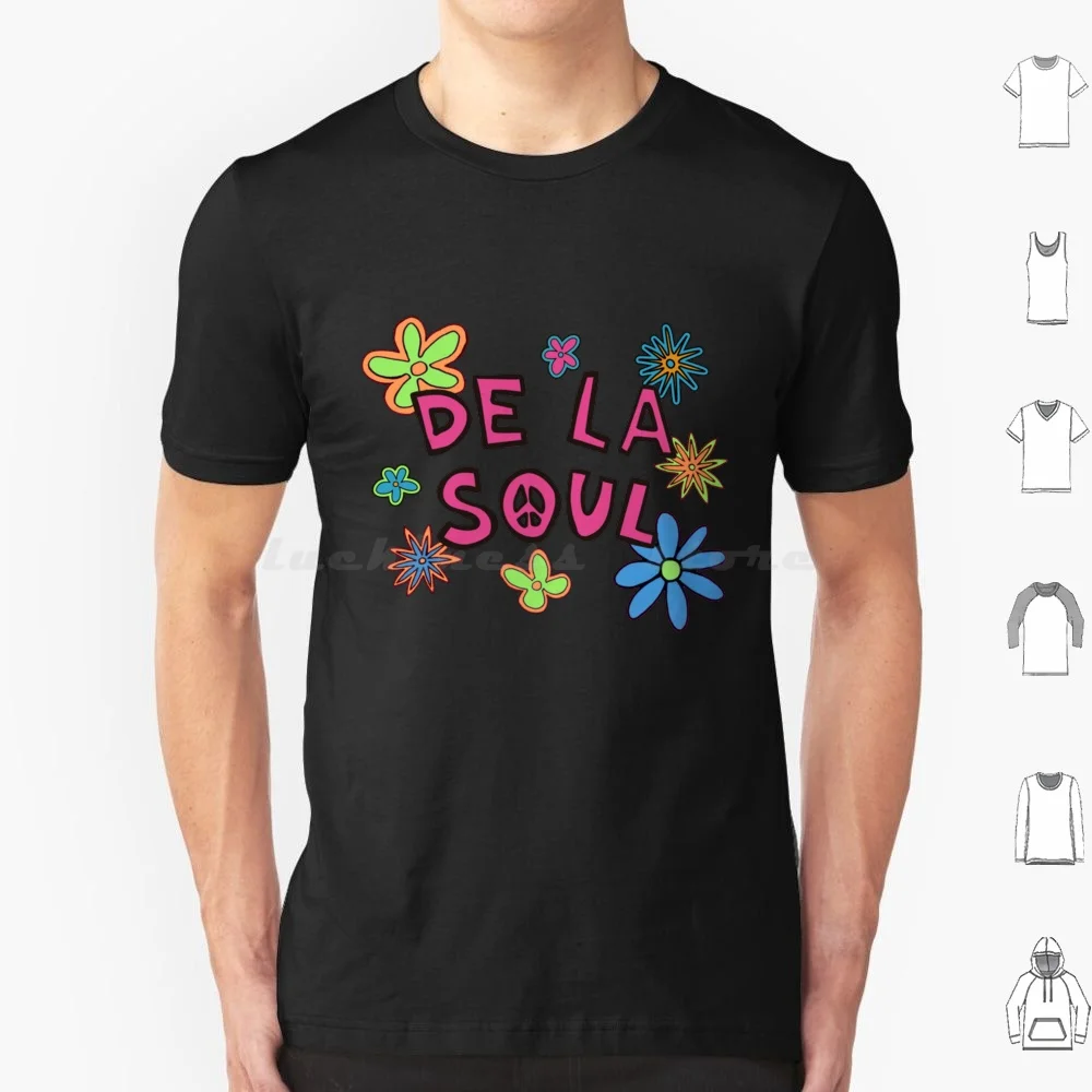 De La Soul Pattern T Shirt Uomo Donna Bambini 6Xl Rap Hip Hop Clan Rza Clan Gza Odb Music 90S Method Man Cream Rapper Hiphop Ol