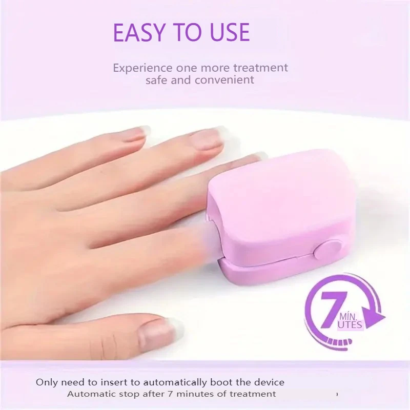 Pink Nail Fungus Treatment Device 905nmlnfrared light 470nm Blue light UsBcharge Nail Fungus Laser Foot Carerelaxation