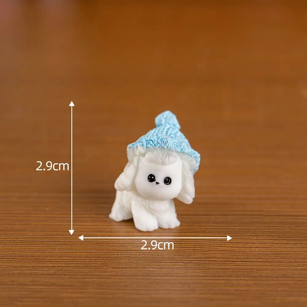 Charming Puppy Miniature Sculpture - Adorable Animal Ornament and Desk Accessory