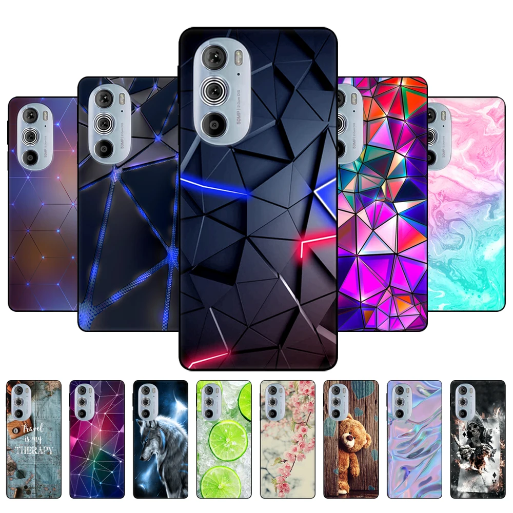 Per Motorola Edge 30 Pro Cover Posteriore Del Telefono Per Motorola Edge Plus 2022 Custodia Edge30Pro 5G Edge + Custodia Morbida In Silicone Nero Tpu