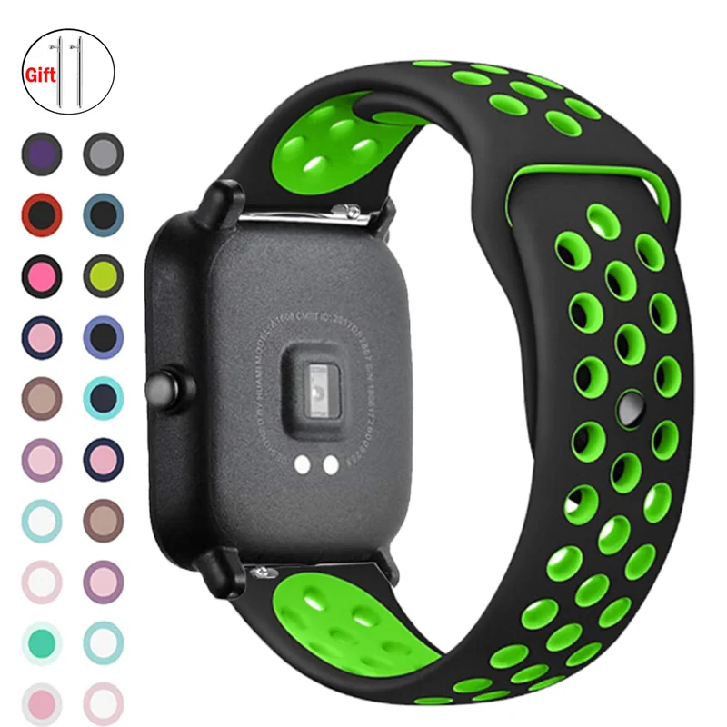Cinturino Sportivo In Silicone Per Amazfit Gts 4/3/2/2E/2 4 Mini Gtr 4/2/3 Pro/47Mm/Stratos 3/2 Cinturino Per Orologio Correa 20Mm/22Mm