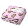 Wombat Throw Blanket Flannel Fabric Luxury Thicken Blankets 3