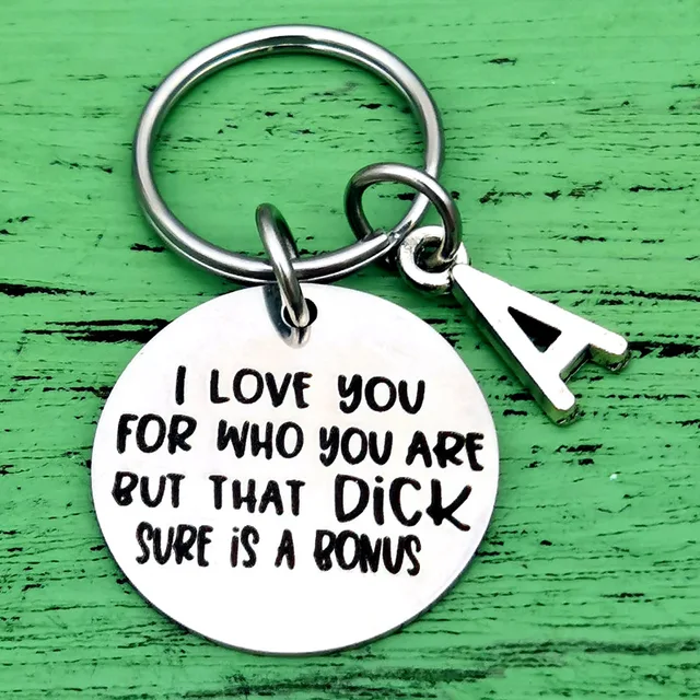 I Love You Funny Keychain Gifts for Boyfriend Fiance Husband Anniversary Birthday Valentines Day Key Chain