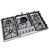Five-hole Gas Cooktop Stainless Steel Built-in 5 Burners Stovetop LPG/NG Convertible Gas Stove Top Dual Fuel Hob 1