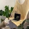 Folding Desk Fashionable Invisible Computer Table Solid Wood Creative Hanging Wall Folding Table Foldable Computer Desk 4