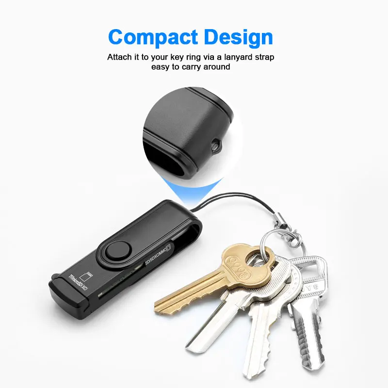 Lettore Di Schede USB Per Micro SDHC SDXC Stick Lettore Di Schede Adattatore PC Auto Z28 - Foto 6