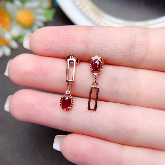 VINTAGE RUBY DROP EARRINGS – tresorjewelspk