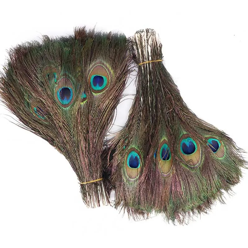 10Pcs Craft Natural Peacock Feathers Wedding Party Bouquet Decoration  10-12"