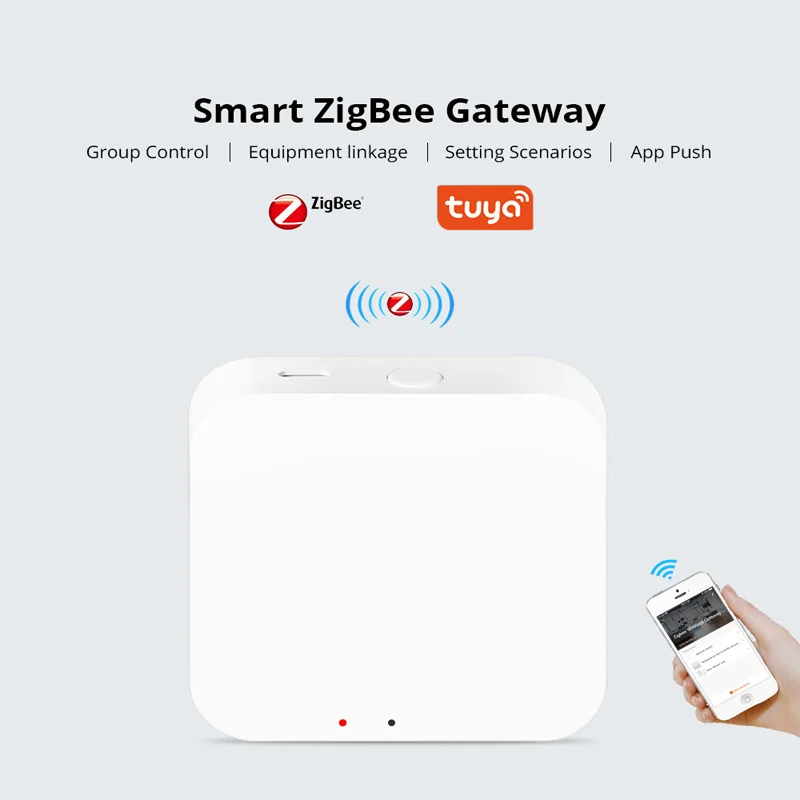 

ZigBee Graffiti Smart Home Wireless Multi-mode Gateway Square App Remote Control Timing Wired Intelligent Bluetooth Gateway