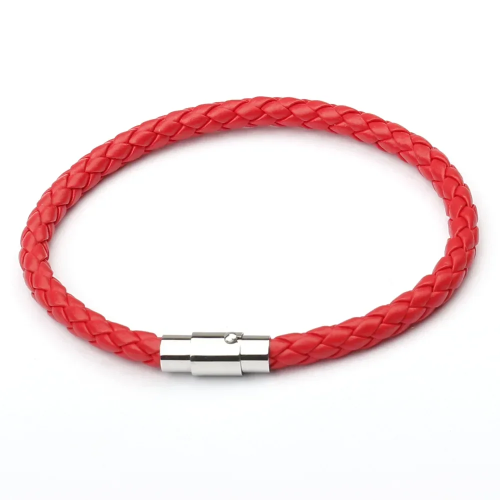 Bracelet Jewelry New Trendy Men Black Leather Bracelet Friendship Bracelets & Bangles Pulseras Hombre Punk Men Jewelry Christmas Gift SL019