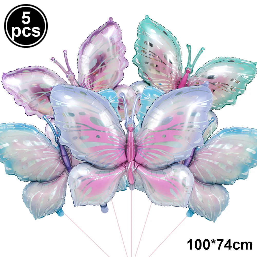 Colorful Butterfly Foil Balloon Set - Party & Event Decorations
