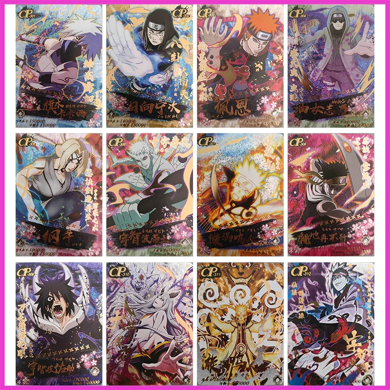 

Anime NARUTO Rare CP Refraction Foil Hatake Kakashi Hyuga Neji Aburame Shino Toys for boys Collectible Cards Birthday Present