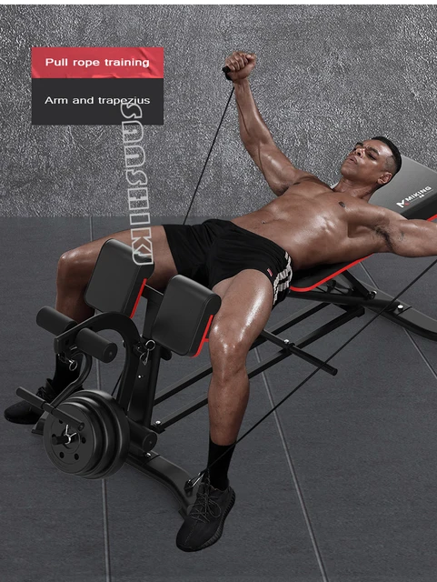 スポーツ フィットネス、トレーニング 小型ダンベルウェイトベンチ、ホームシットアップ補助フィットネス機器