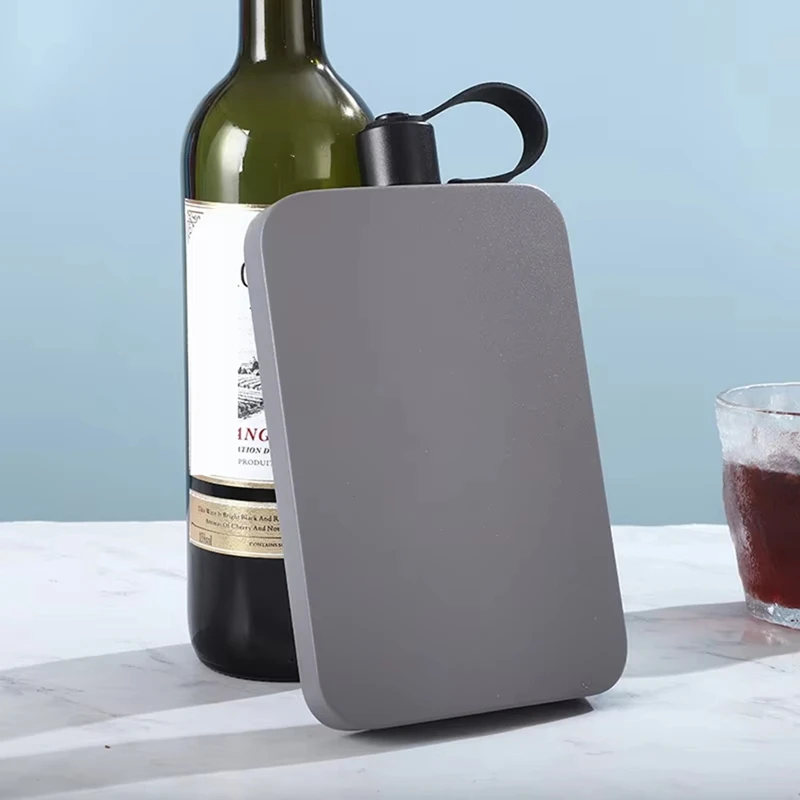 A64T-500Ml Stainless Steel Hip Flask,Portable,Leakproof Outdoor Travel Flask For Alcohol,Outdoor Travel Stainless Steel Flask