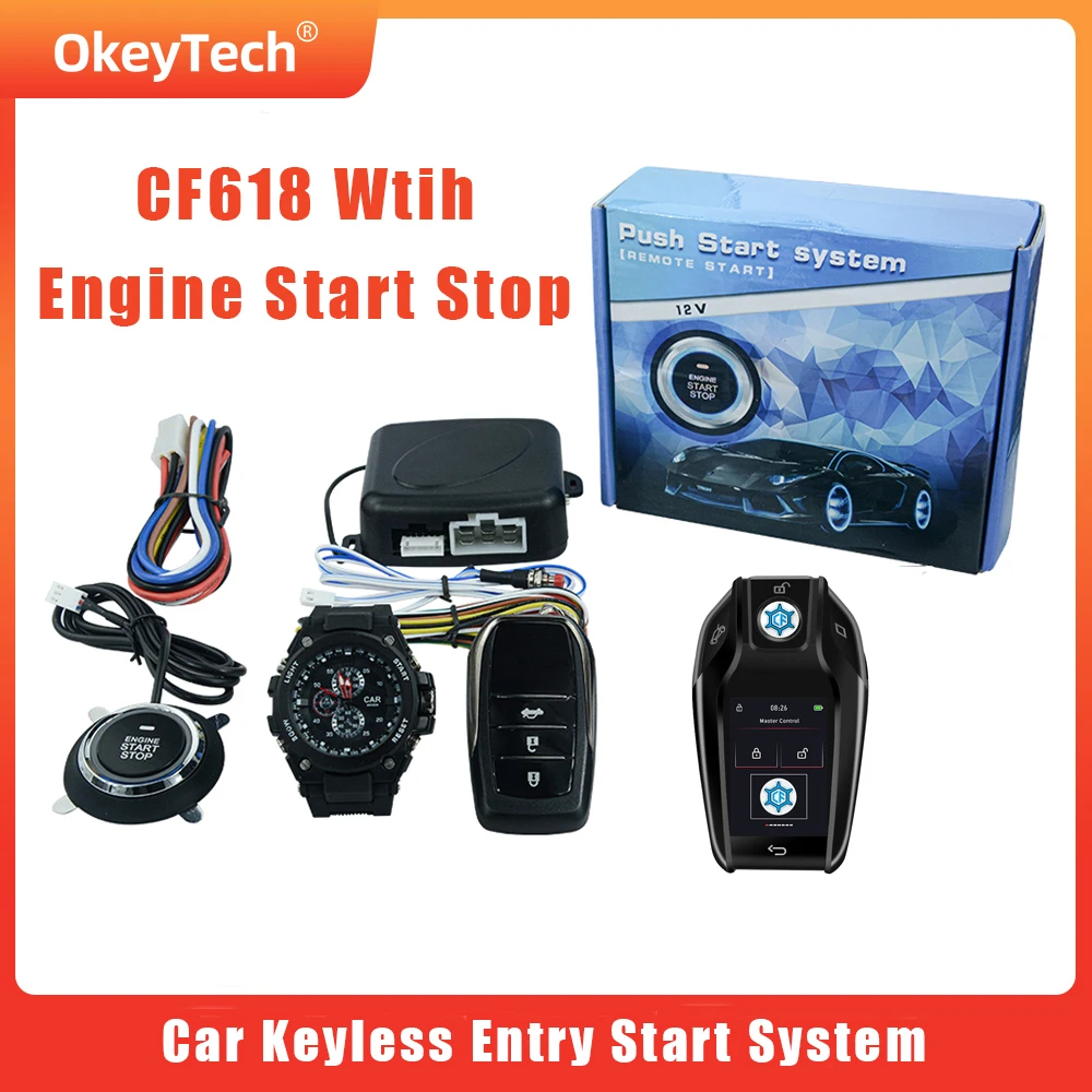 CarSmartKeylessEntrySystemWithCF618LCDKeySmartWatchRemote