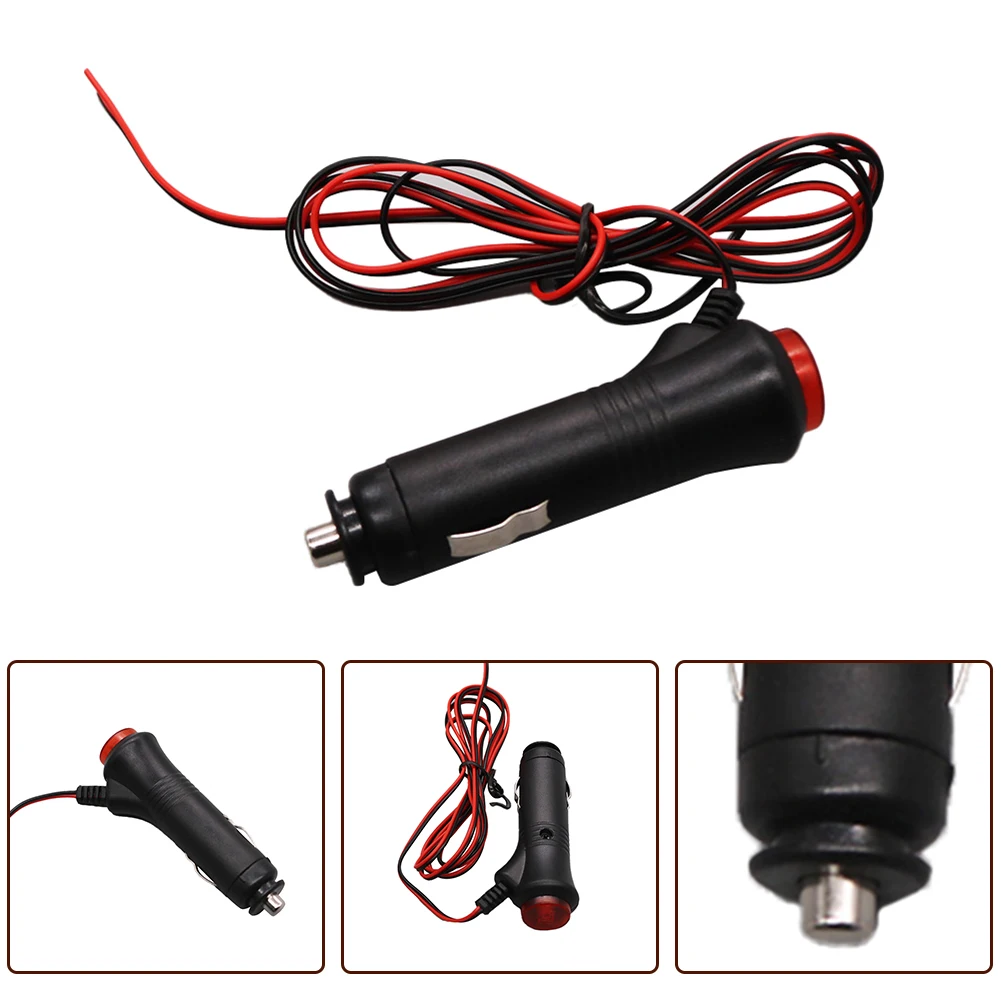 Adattatore per presa accendisigari per auto, presa accendisigari per auto 12V-24V con interruttore on/off Cavo di prolunga 1,5 m
