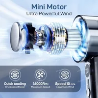 ForX05 Transparent Mech High Speed Fan USB Turbofan Handheld Semiconductor Refrigeration Ice Fan 3