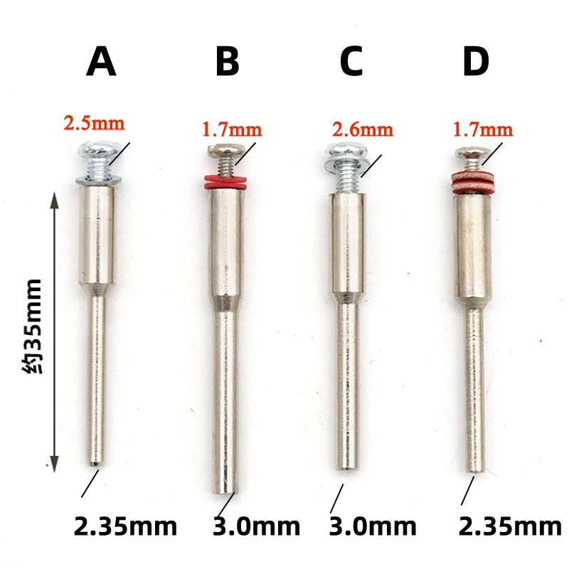 10pcs/lot 2.35/3.0mm Diamond Cutting Disc Mandrels for Dremel Rotary Tools