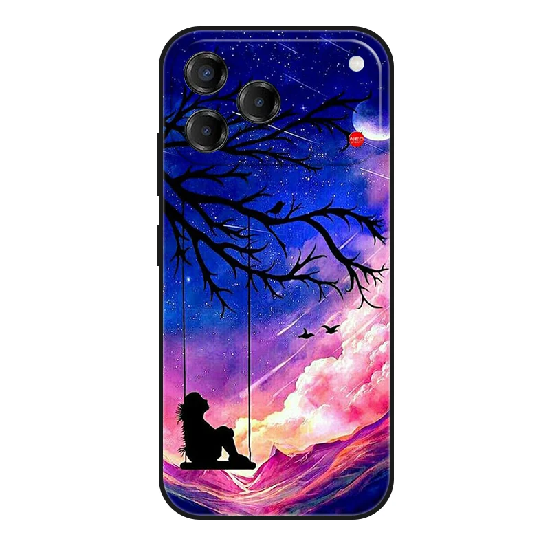 Sleek Black Matte Fashion Phone Case - Slim Soft TPU