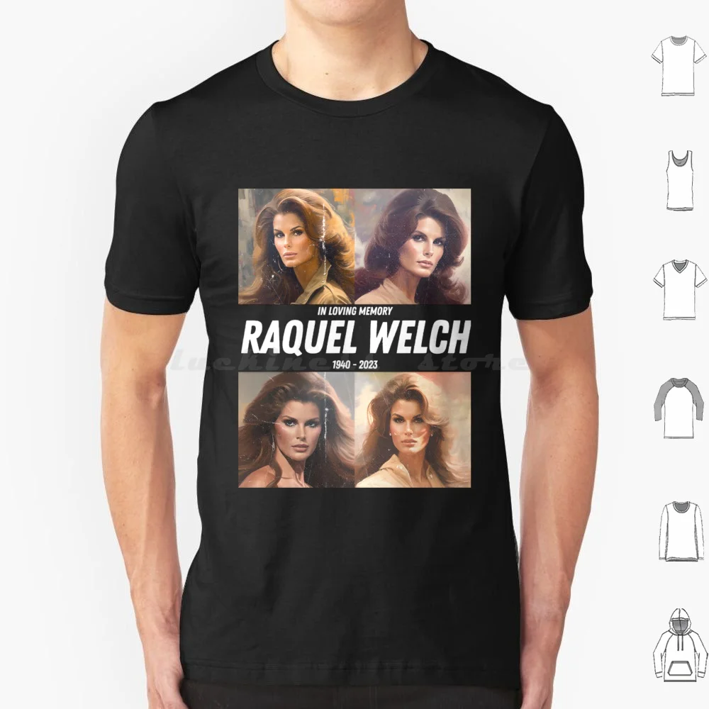 In Loving Memory Of Raquel-Raquel Welch T Shirt Cotton Uomo Donna Stampa Fai Da Te American Artist Raquel Welch One Million Years Bc