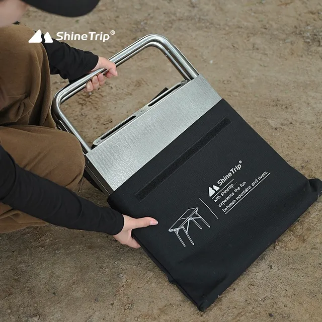 캠핑, 피크닉, 바비큐를 위한 내구적이고 다용도, 휴대용 ShineTrip 스테인리스 접이식 테이블