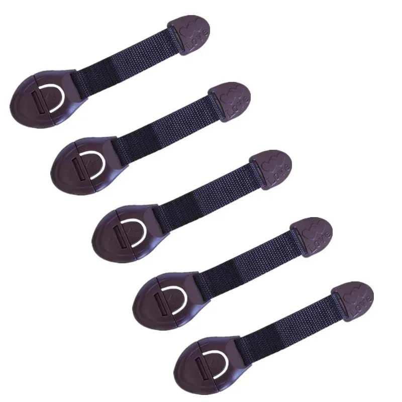 5Pcs Drawer Safety Strap Lock Baby Children Cabinet Refrigerator Door Toilet Lid Lock Kids Safety Protector Accessories cabinet lock,child lock,refrigerator lock,refrigerator door lock