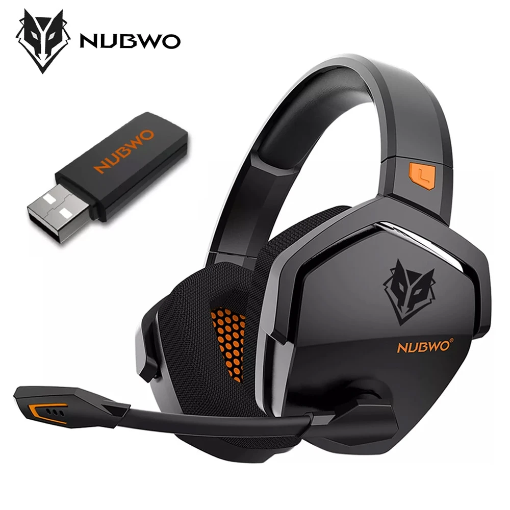 Nubwo G06 2.4g Wireless Gaming Headset With Noise Over Ear 3.5mm Wired Headphones For Ps5 Ps4 Pc - Earphones & Headphones -