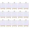 15 Sets Wooden Picture Frame Easel 8x15 Oil Painting Stands Small Canvas Display DIY Craft Project Beginner Hobby 1