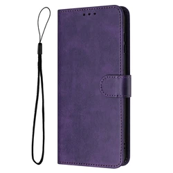 Solid Color Flip Leather Wallet Phone Case Cover for Moto G06 (PURPLE)