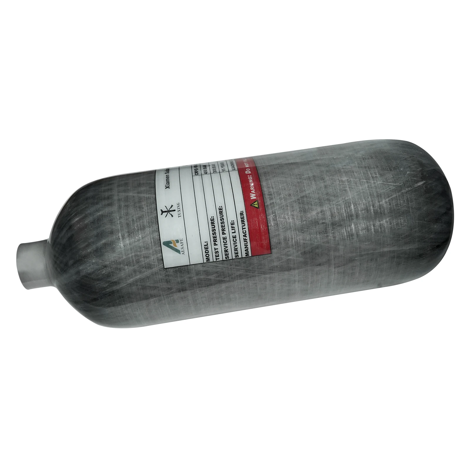 TUXING 4500Psi 2L Carbon Fiber Cylinder High Pressure Tank Scuba Diving Tank wit