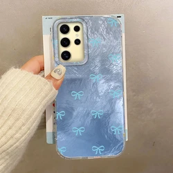 Chic Circular Dots Bowknot Phone Case - Elegant TPU Back Cover - Samsung S23 FE (Yax02)