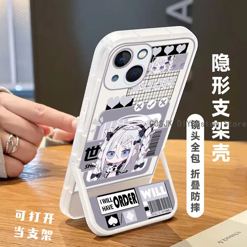 Vivid Character Phone Case with Holder - Durable & Stylish Protective Gift
