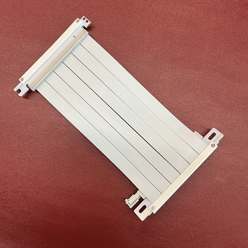 Cabo Extensor de Gpu Flexível Branco Reverso Duplo Alta Velocidade Caixa Mini Pci Express 3.0x16 Riser 16x 128 Gbps Itx a4 185 mm Pcie 16x - Imagem 5