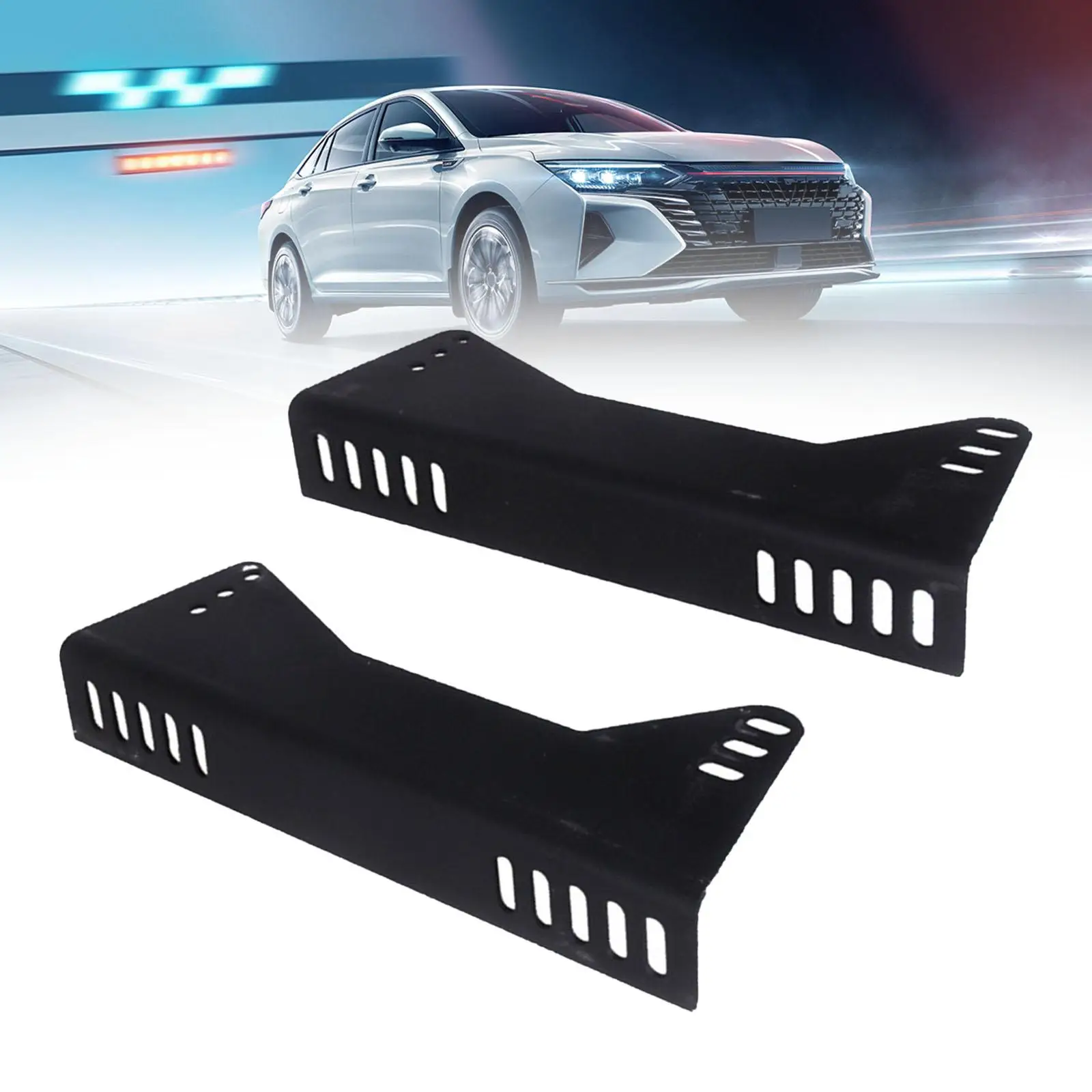 일반 버킷 시트 장착 브래킷, 전문 교체 블랙, 2 개