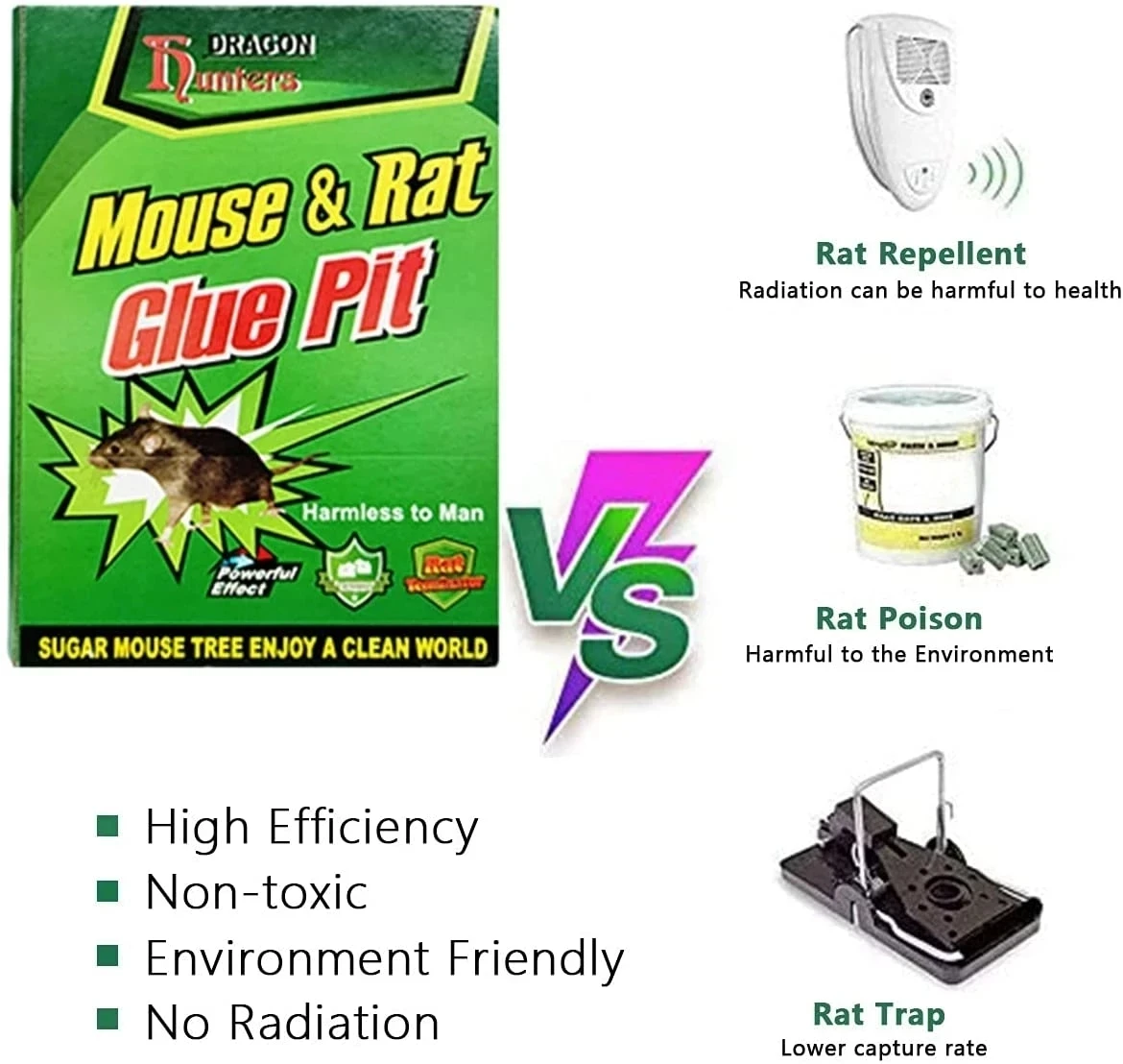 1-3PCS Mouse Board Sticky Rat Glue Mouse Trap Glue Board Mice Catcher Trap Non-toxic Pest Control Reject Killer Rat Traps mouse catcher trap