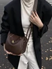 Ele Retro Women's Crossbody Bag Versatile Autumn Winter Faion 2025 Single oulder Ins Small Square Bag Handbag