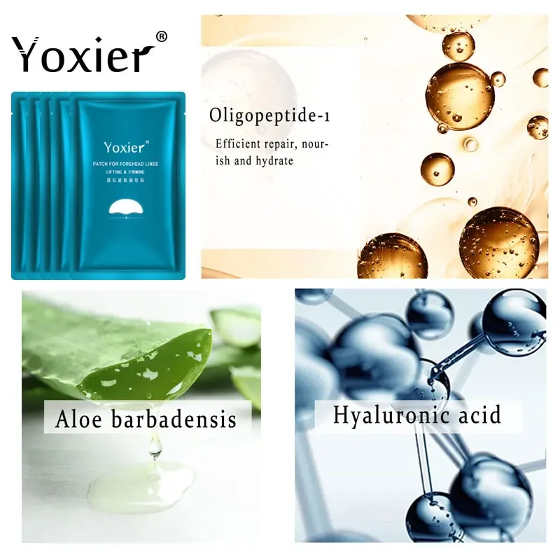 Yoxier Forehead Wrinkle Removal Patch Fade Forehead Lines Forehead Firming Mask Frown Lines Treatment Stickers Lifting Skin Care