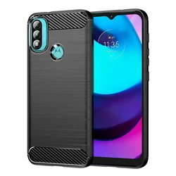 Shockproof Soft TPU Back Cover for Moto Edge 20 Fusion (Black)