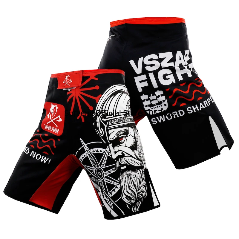 MMA Shorts Vszap Grappling Fight Shorts Gym Taekwondo Muay Thai Boxing Fighter Jiujitsu BJJ Kickboxing Pants