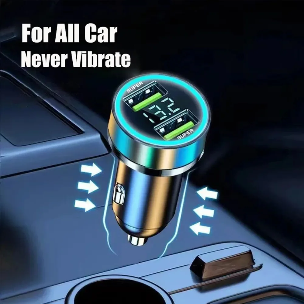 High-Power Portable USB-C Car Charger with Super Fast Charging and Lighter Splitter