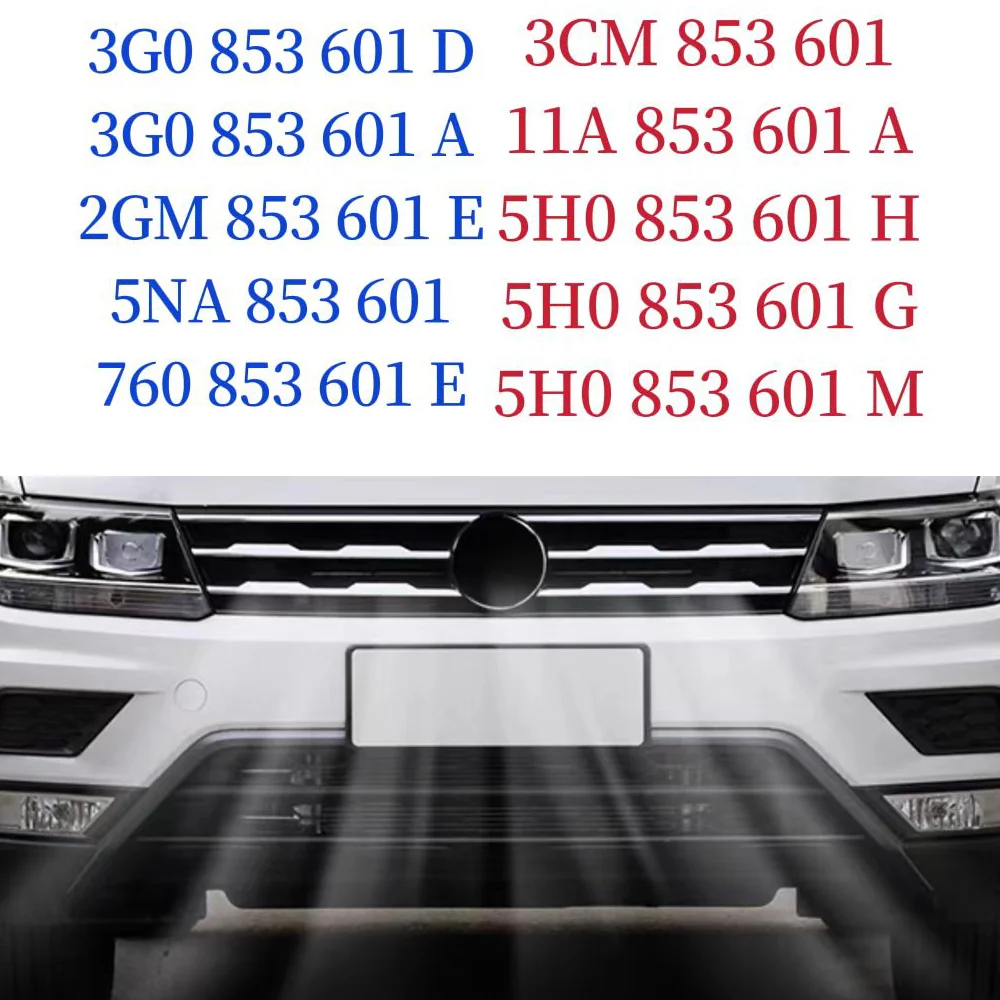 전면 ACC 레이더 커버, 폭스바겐 MQB 티구안 파사트 아틀라스 골프 8 용, 5H0 853, 601 G/H/M, 3CM853601, 760 853 601 E, 3G0, 853 601 A, 2GM, 853