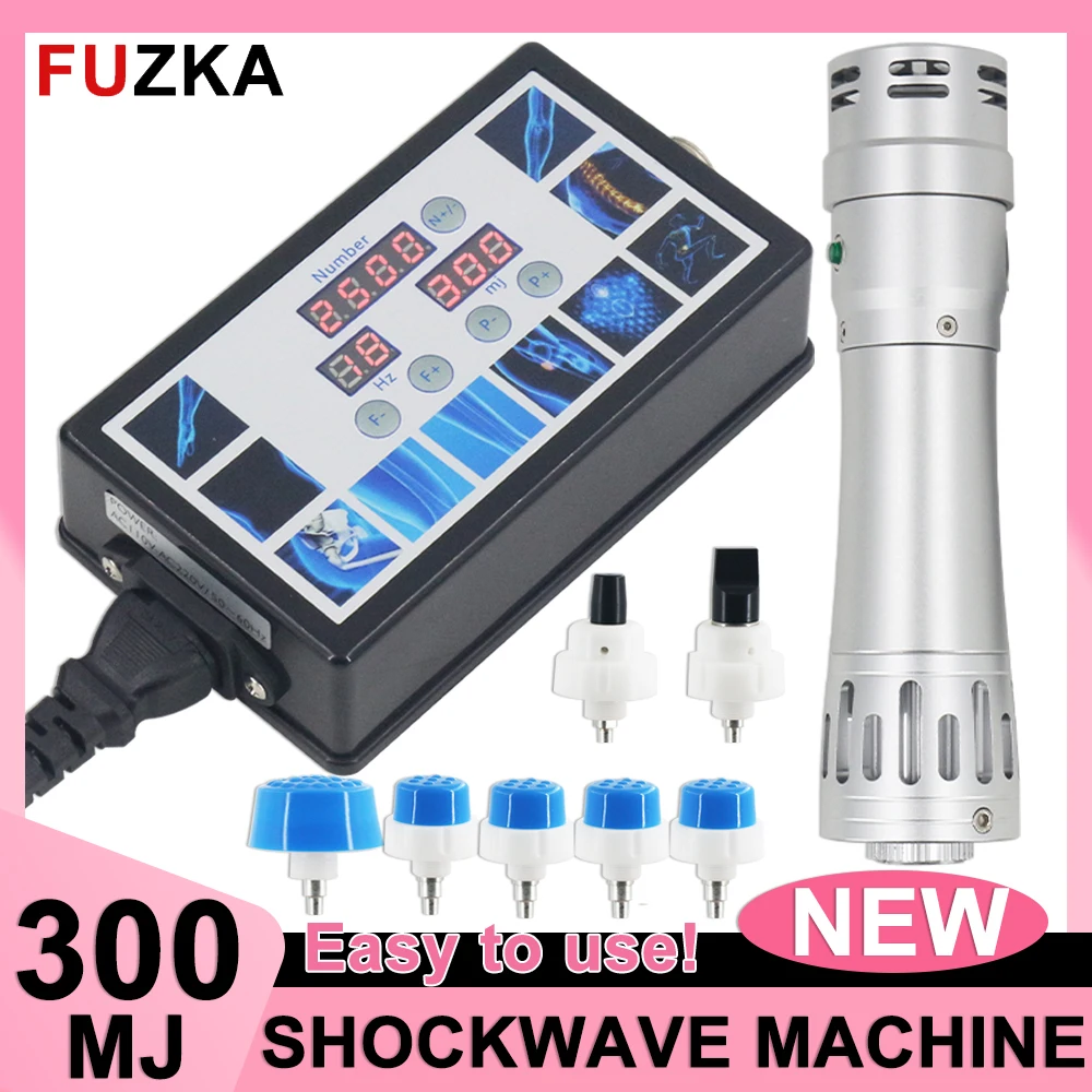 

Portable Shockwave Therapy Machine For Sport Injury Pain Relief 300MJ Shock Wave Equipment Muscle Relax Body Massage ED Treatmen