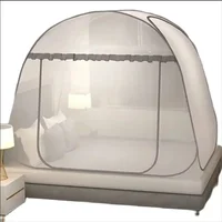Simple Yurt Mosquito Net Portable Camping Tent Single Double Bed Canopy For Adult Foldable Bunk Mesh Net Breathable Mosquito Net 2