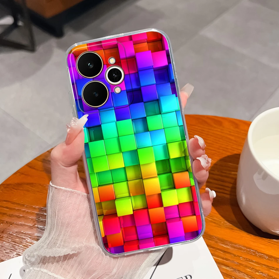 Transparent Shockproof TPU Silicone Back Cover - Simple Design Phone Protector Case