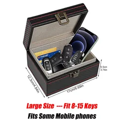 Advanced Anti - Theft Faraday Box | RFID Signal Blocking Car Key & Mobile Protector (Large)